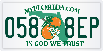 FL license plate 0588EP