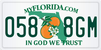 FL license plate 0588GM