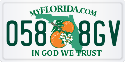 FL license plate 0588GV