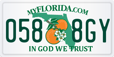 FL license plate 0588GY