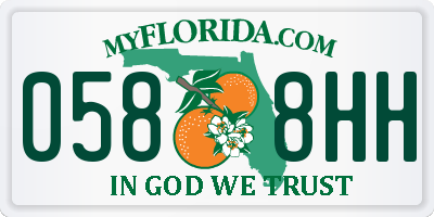 FL license plate 0588HH