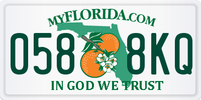 FL license plate 0588KQ