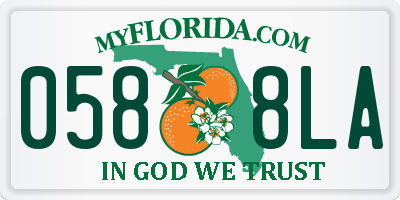 FL license plate 0588LA