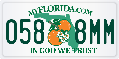 FL license plate 0588MM