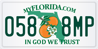FL license plate 0588MP