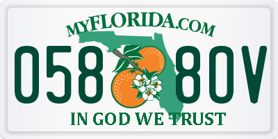 FL license plate 0588OV