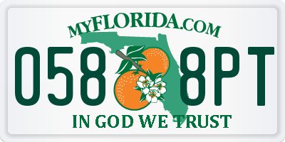 FL license plate 0588PT