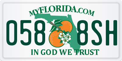FL license plate 0588SH