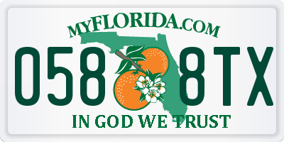 FL license plate 0588TX