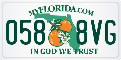 FL license plate 0588VG