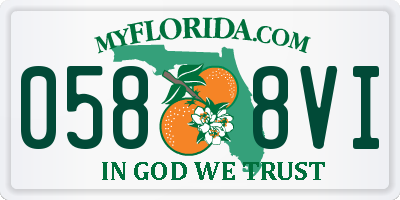 FL license plate 0588VI