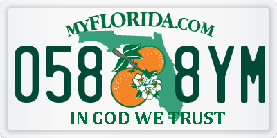 FL license plate 0588YM