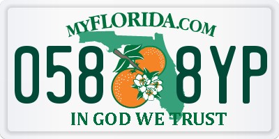 FL license plate 0588YP
