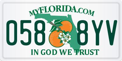 FL license plate 0588YV