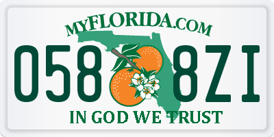 FL license plate 0588ZI