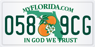 FL license plate 0589CG