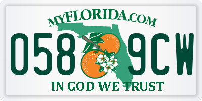FL license plate 0589CW