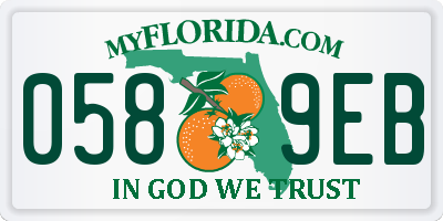 FL license plate 0589EB