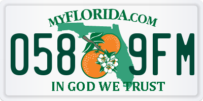 FL license plate 0589FM