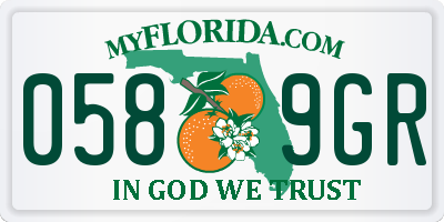 FL license plate 0589GR