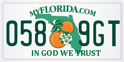 FL license plate 0589GT