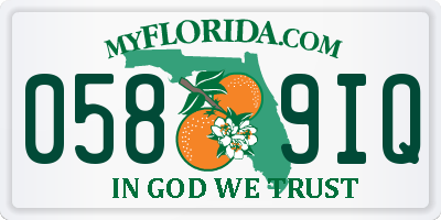 FL license plate 0589IQ