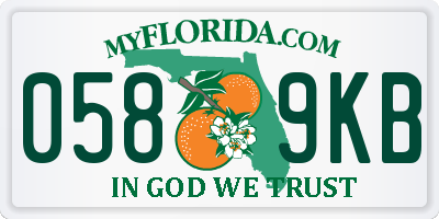 FL license plate 0589KB