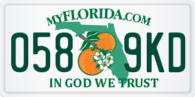 FL license plate 0589KD