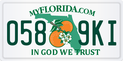 FL license plate 0589KI