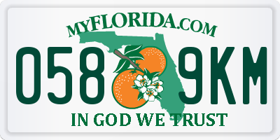 FL license plate 0589KM