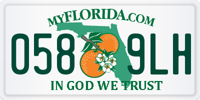 FL license plate 0589LH