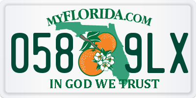 FL license plate 0589LX