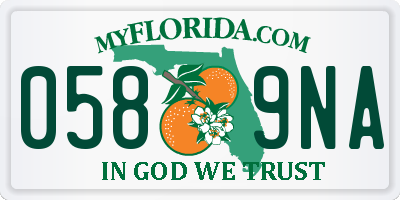 FL license plate 0589NA