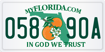 FL license plate 0589OA