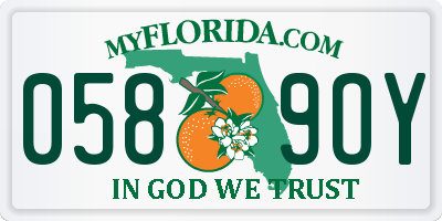 FL license plate 0589OY