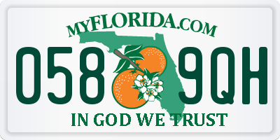 FL license plate 0589QH