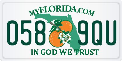 FL license plate 0589QU
