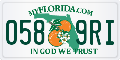 FL license plate 0589RI