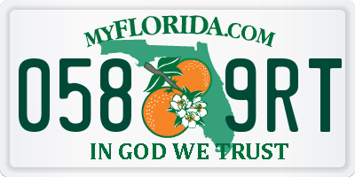 FL license plate 0589RT