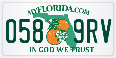 FL license plate 0589RV