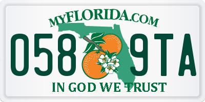 FL license plate 0589TA