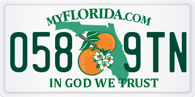 FL license plate 0589TN