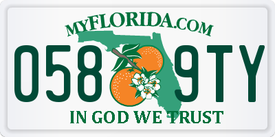 FL license plate 0589TY