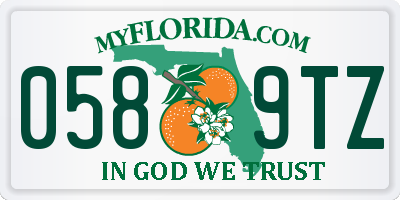 FL license plate 0589TZ