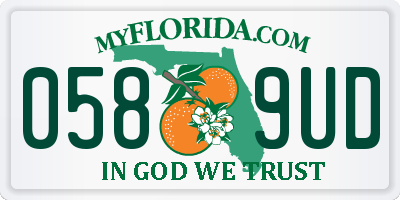 FL license plate 0589UD