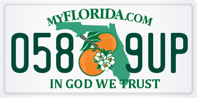 FL license plate 0589UP