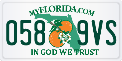 FL license plate 0589VS
