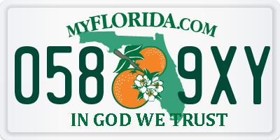 FL license plate 0589XY
