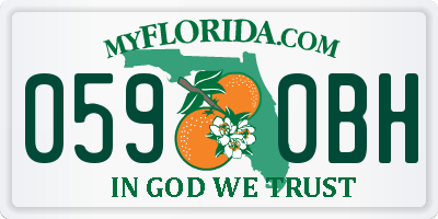 FL license plate 0590BH