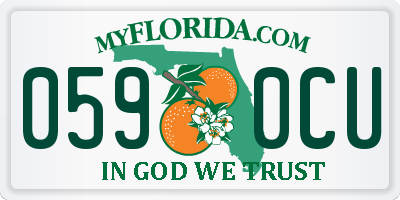 FL license plate 0590CU